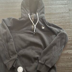 Men’s Black Goat Hoodie with Zipper